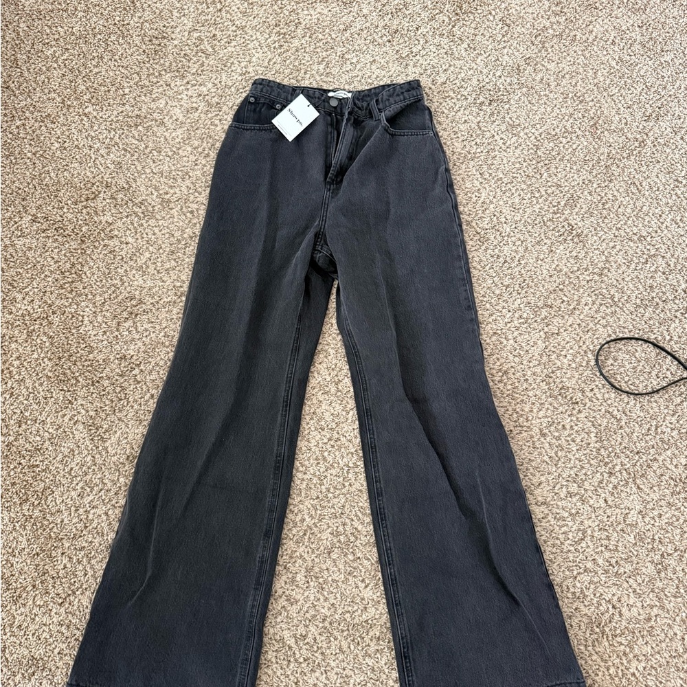 Showpo Black Flare Jeans - Picture 7 of 7